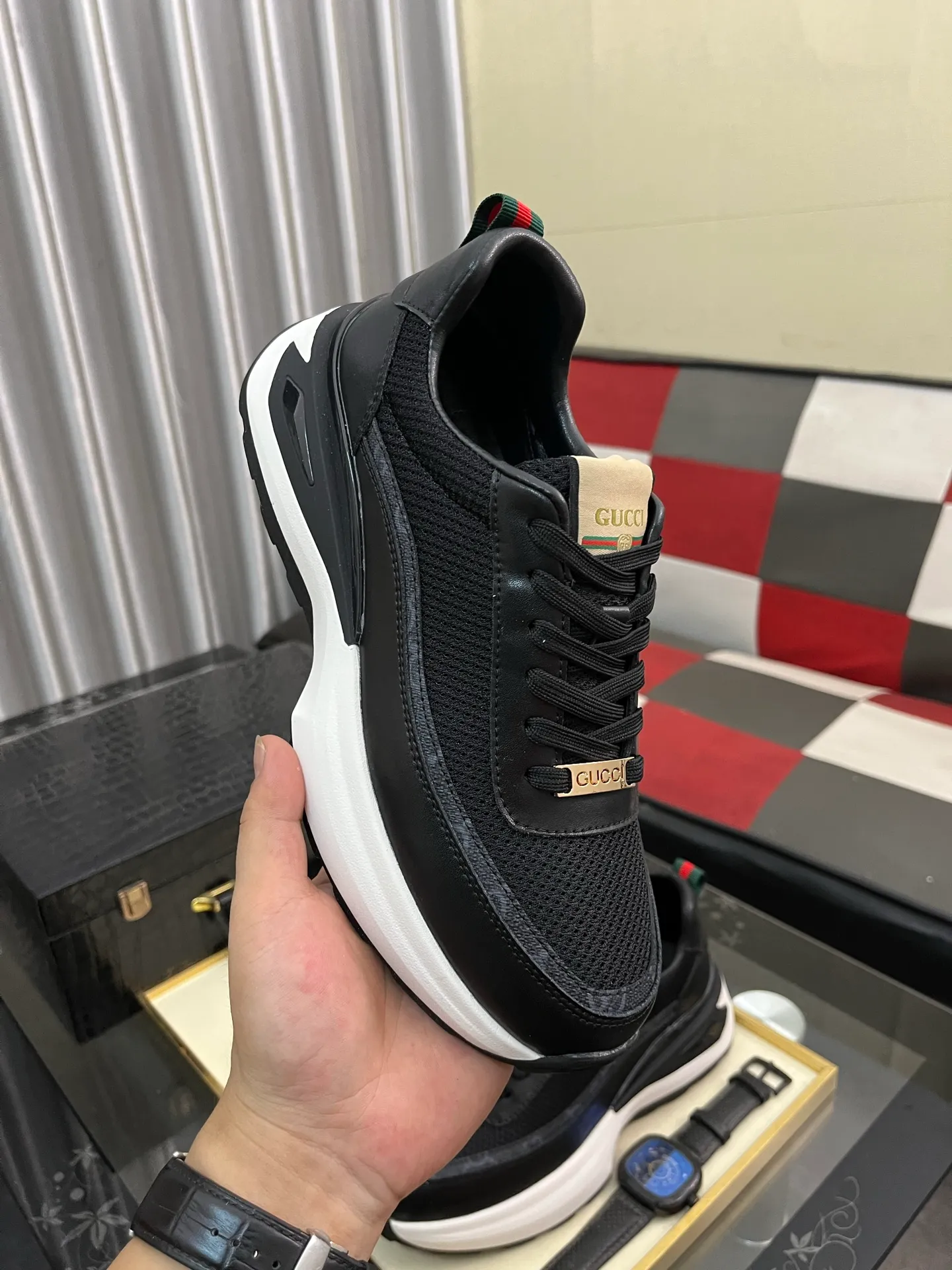 Men's Men's Shoes 💰458 ⌚️⌚️[GUCCI] Gucci men's casual shoes are absolutely popular 🔥The ultimate matching item for trendy men! The charm of super texture is irresistible, the main recommendation, the flower leather color is bright! The upper is made of high-quality brand printed fabric with cowhide, breathable leather lining and wear-resistant rubber sole, noble and elegant! Extremely comfortable🎁🎁You can be as handsome as you want💪 38-443️⃣colors available